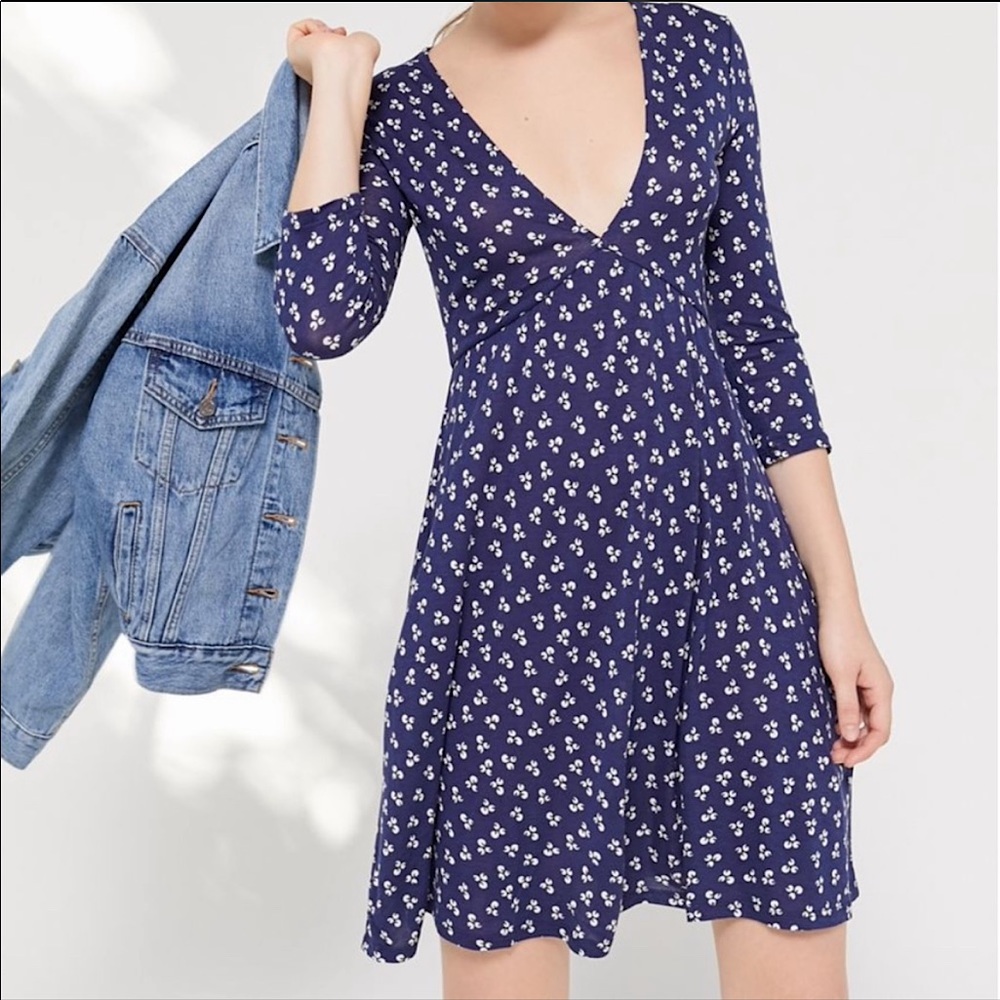Urban Outfitters Deep V Dress